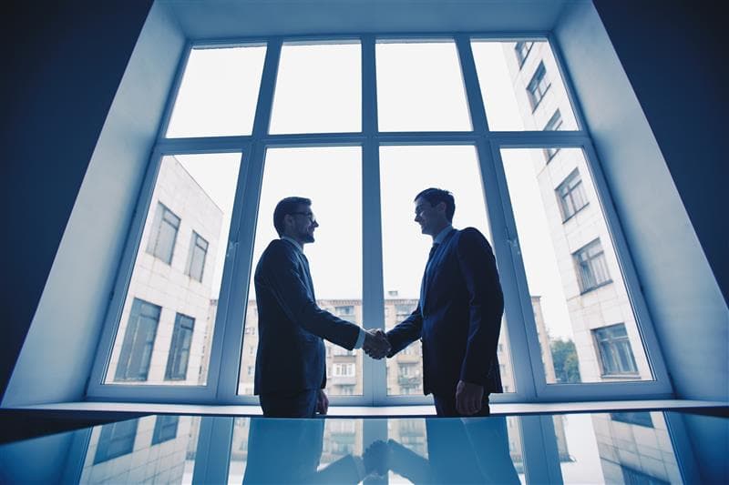 Business handshake